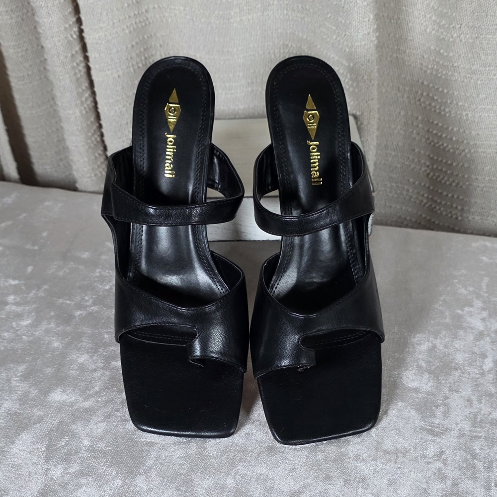 Jolimall Chic Black Women's Heels - Picture 9 of 9